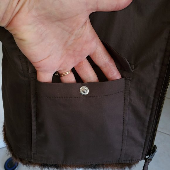 Faux Fur Lined Vest - Picture 6 of 8